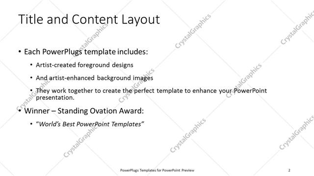 Title and Content presentation slide layout