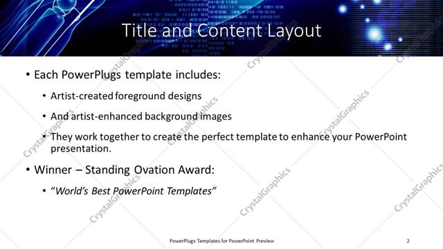 Title and Content presentation slide layout