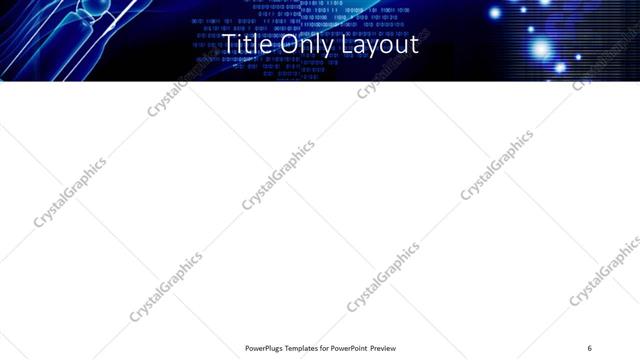Title Only presentation slide layout