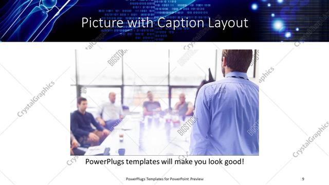 Picture with Caption presentation slide layout