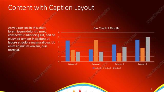 Content with Caption presentation slide layout