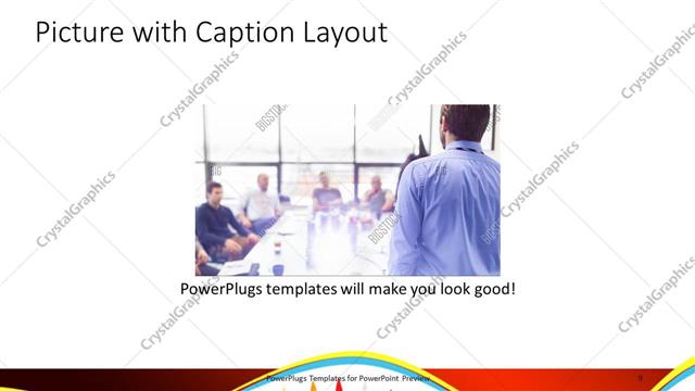 Picture with Caption presentation slide layout
