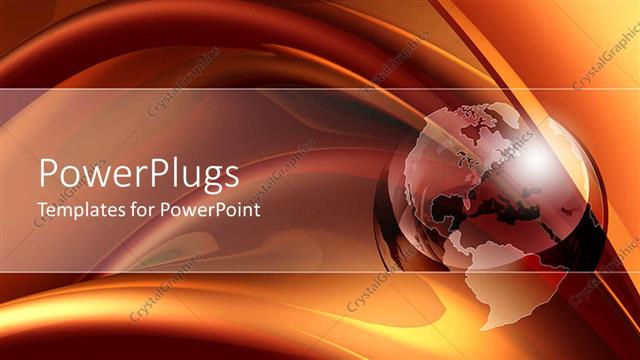  Presentation with chocolate - The depiction of Earth being mixed in the chocolate background