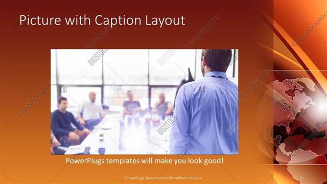 Picture with Caption presentation slide layout
