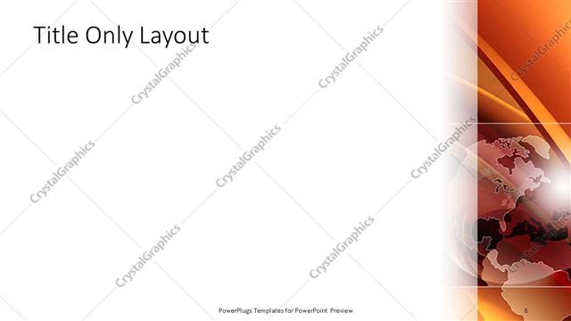 Title Only presentation slide layout