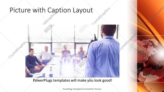 Picture with Caption presentation slide layout