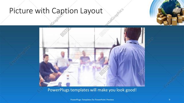 Picture with Caption presentation slide layout