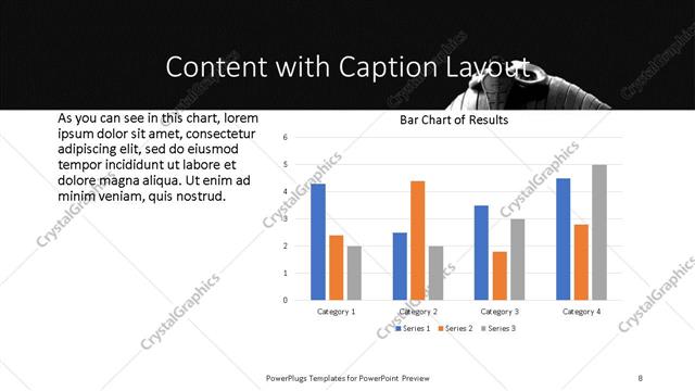Content with Caption presentation slide layout