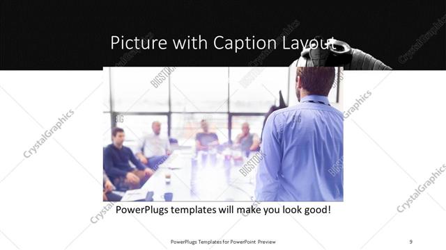 Picture with Caption presentation slide layout
