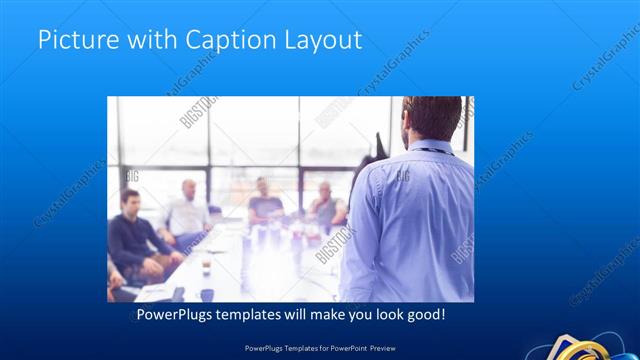 Picture with Caption presentation slide layout