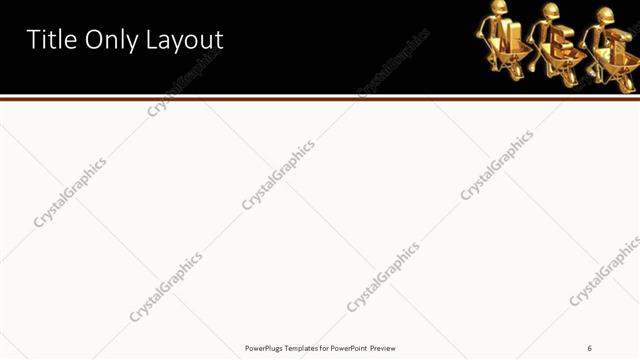 Title Only presentation slide layout