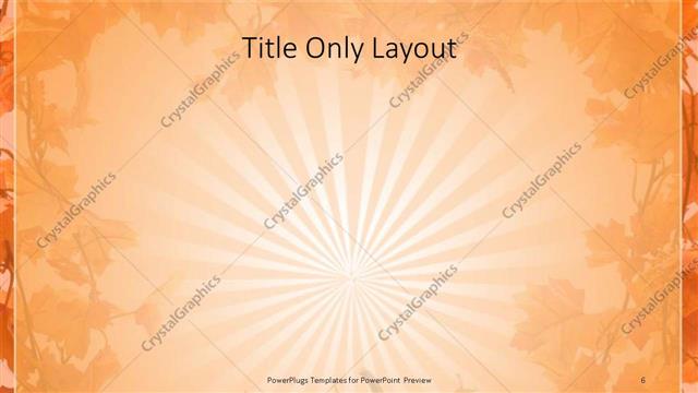 Title Only presentation slide layout