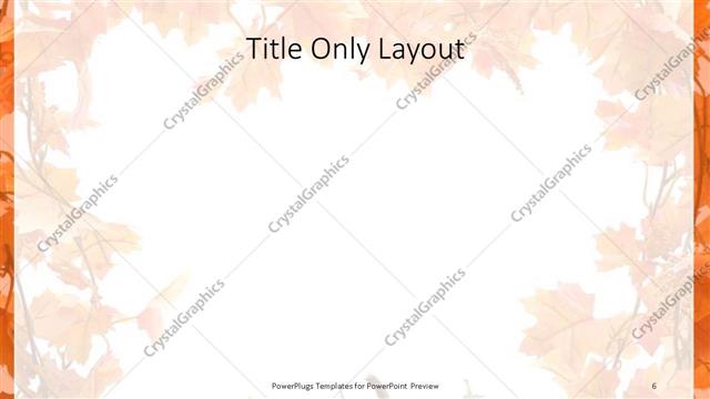 Title Only presentation slide layout