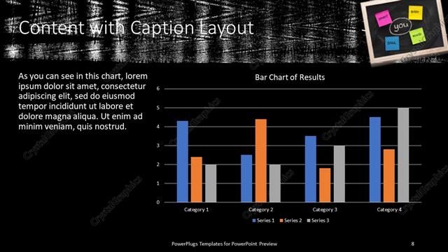 Content with Caption presentation slide layout