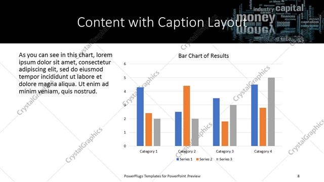 Content with Caption presentation slide layout