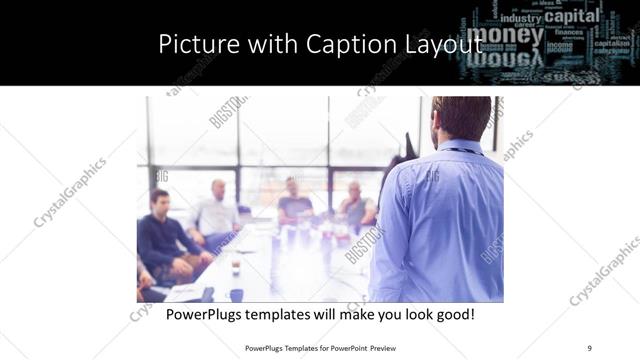 Picture with Caption presentation slide layout