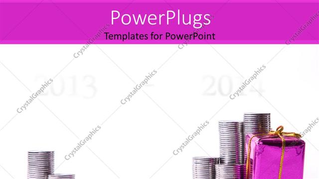  Presentation with financial investing - Depiction of financial investment with increased profit in subsequent year