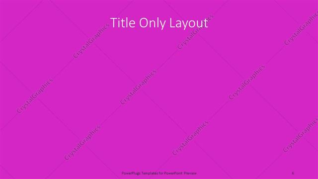 Title Only presentation slide layout