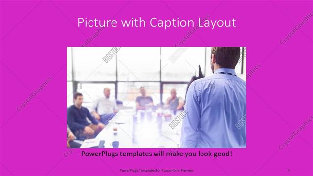 Picture with Caption presentation slide layout