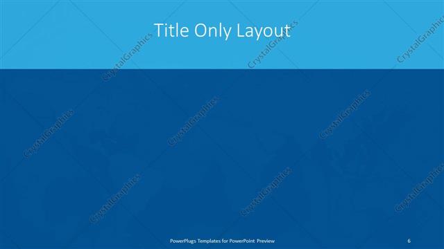 Title Only presentation slide layout