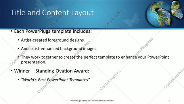 Title and Content presentation slide layout