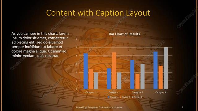Content with Caption presentation slide layout