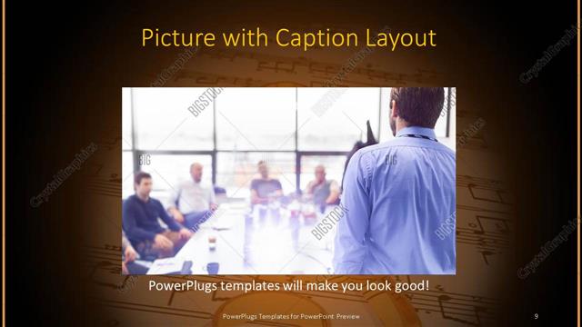 Picture with Caption presentation slide layout