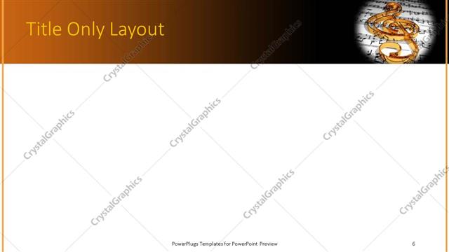 Title Only presentation slide layout