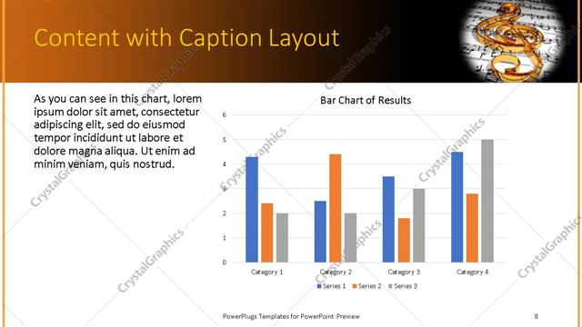 Content with Caption presentation slide layout