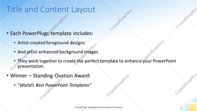 Title and Content presentation slide layout