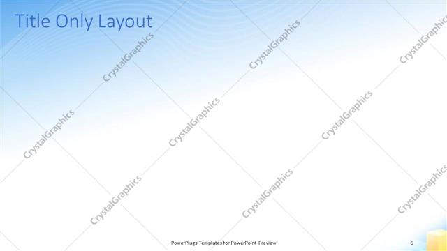 Title Only presentation slide layout