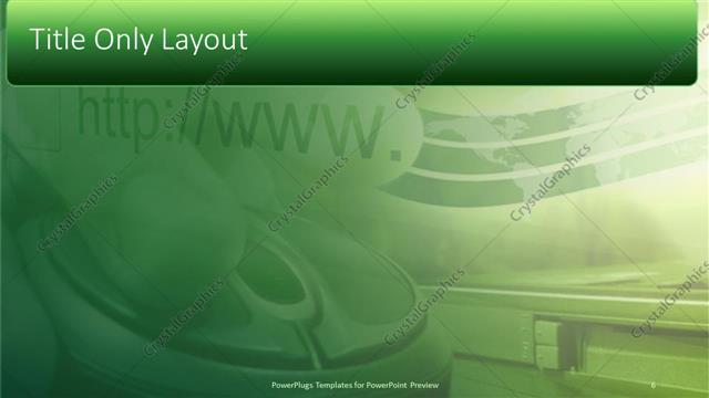 Title Only presentation slide layout