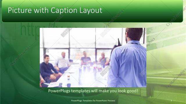 Picture with Caption presentation slide layout