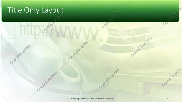 Title Only presentation slide layout