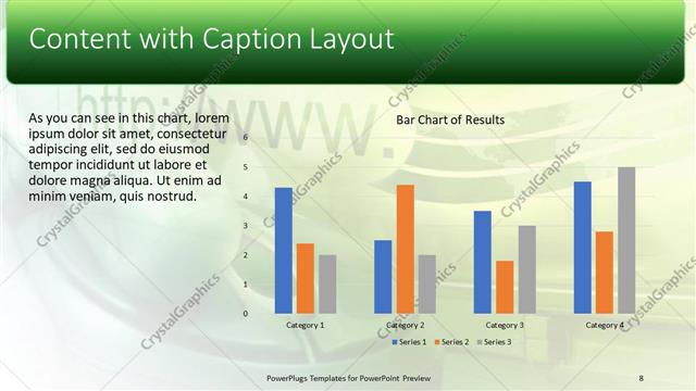 Content with Caption presentation slide layout