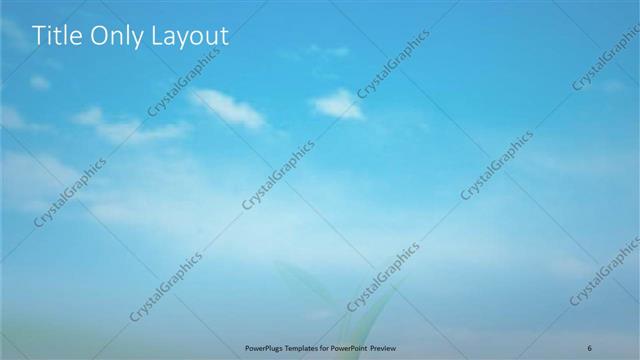 Title Only presentation slide layout