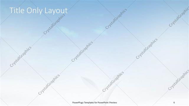 Title Only presentation slide layout