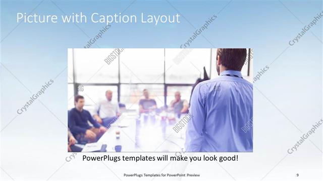 Picture with Caption presentation slide layout