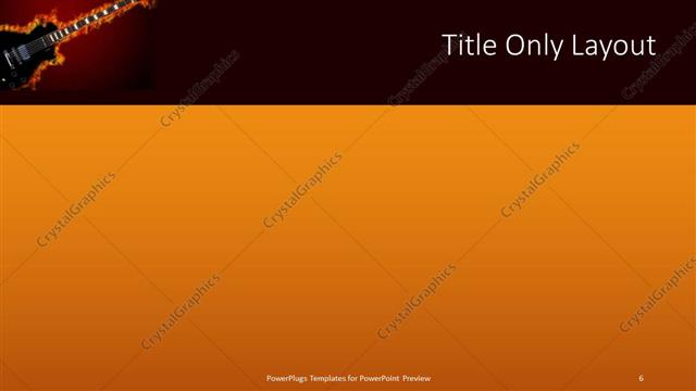 Title Only presentation slide layout