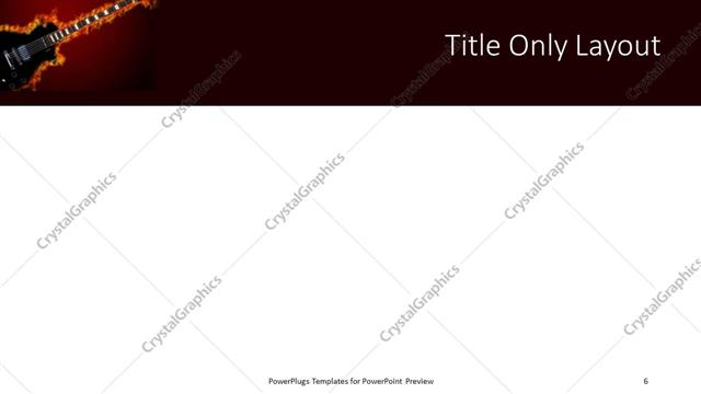 Title Only presentation slide layout