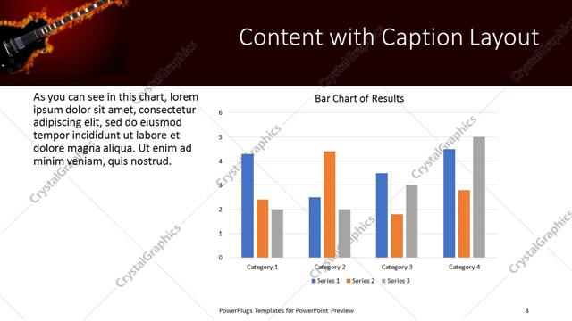 Content with Caption presentation slide layout