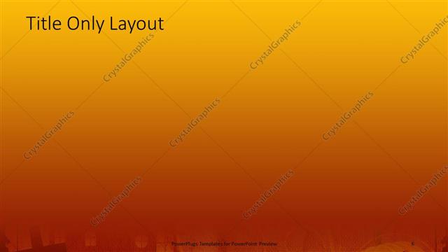 Title Only presentation slide layout