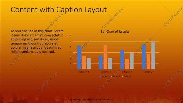 Content with Caption presentation slide layout