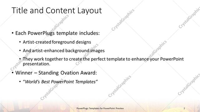 Title and Content presentation slide layout