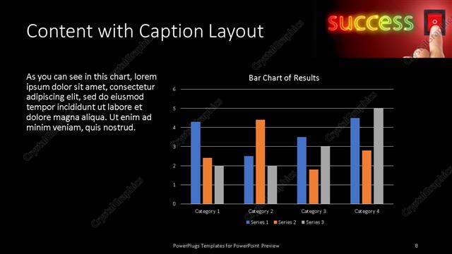 Content with Caption presentation slide layout