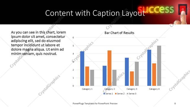 Content with Caption presentation slide layout