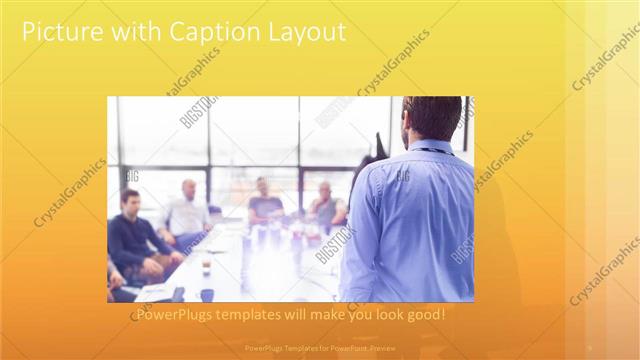 Picture with Caption presentation slide layout