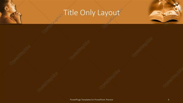 Title Only presentation slide layout