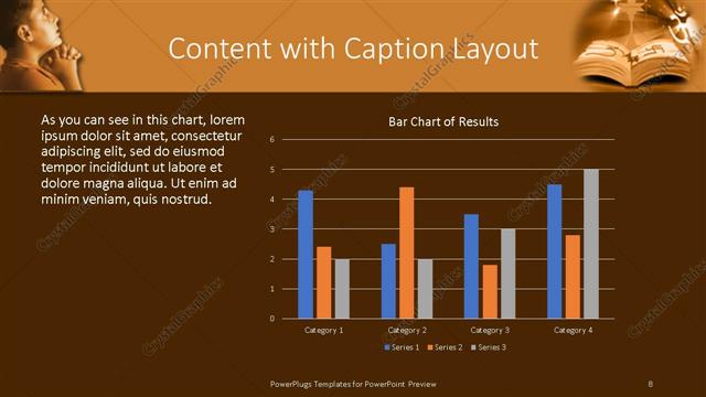 Content with Caption presentation slide layout