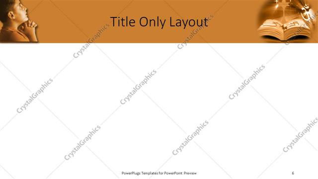 Title Only presentation slide layout